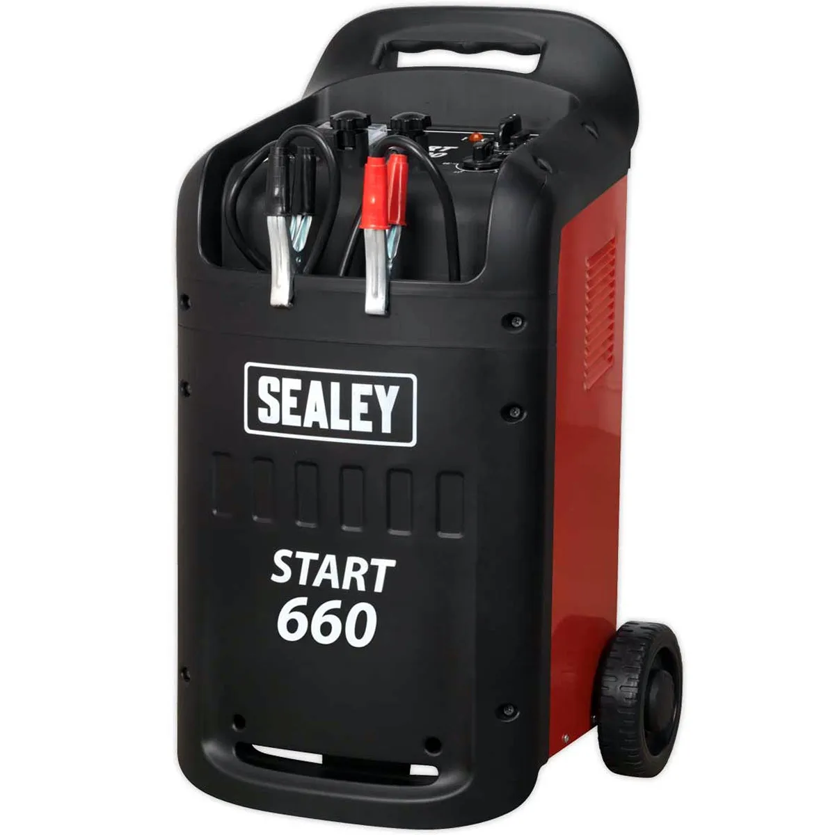 Sealey START660 12/24V Battery Starter Charger Powerful 660A/100A for Cars & Vans 230V