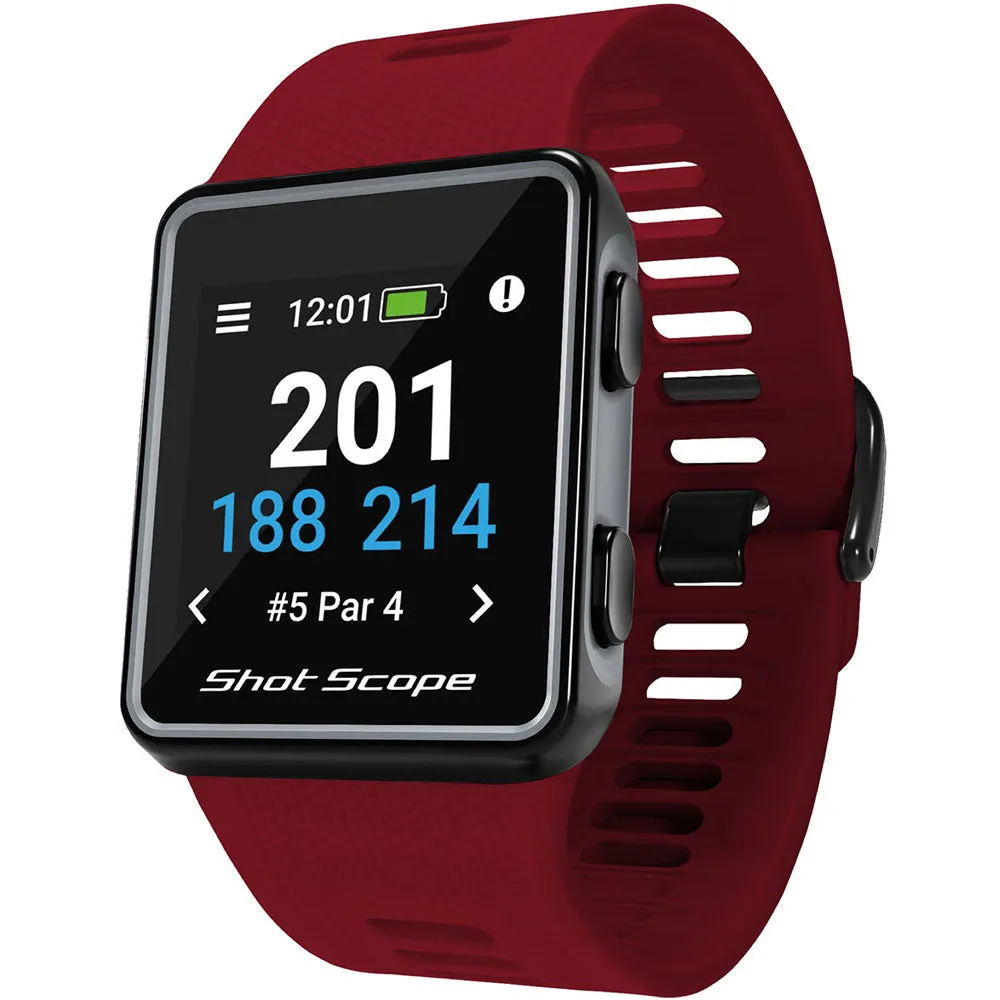 Shot Scope G3 GPS Golf Watch - Red