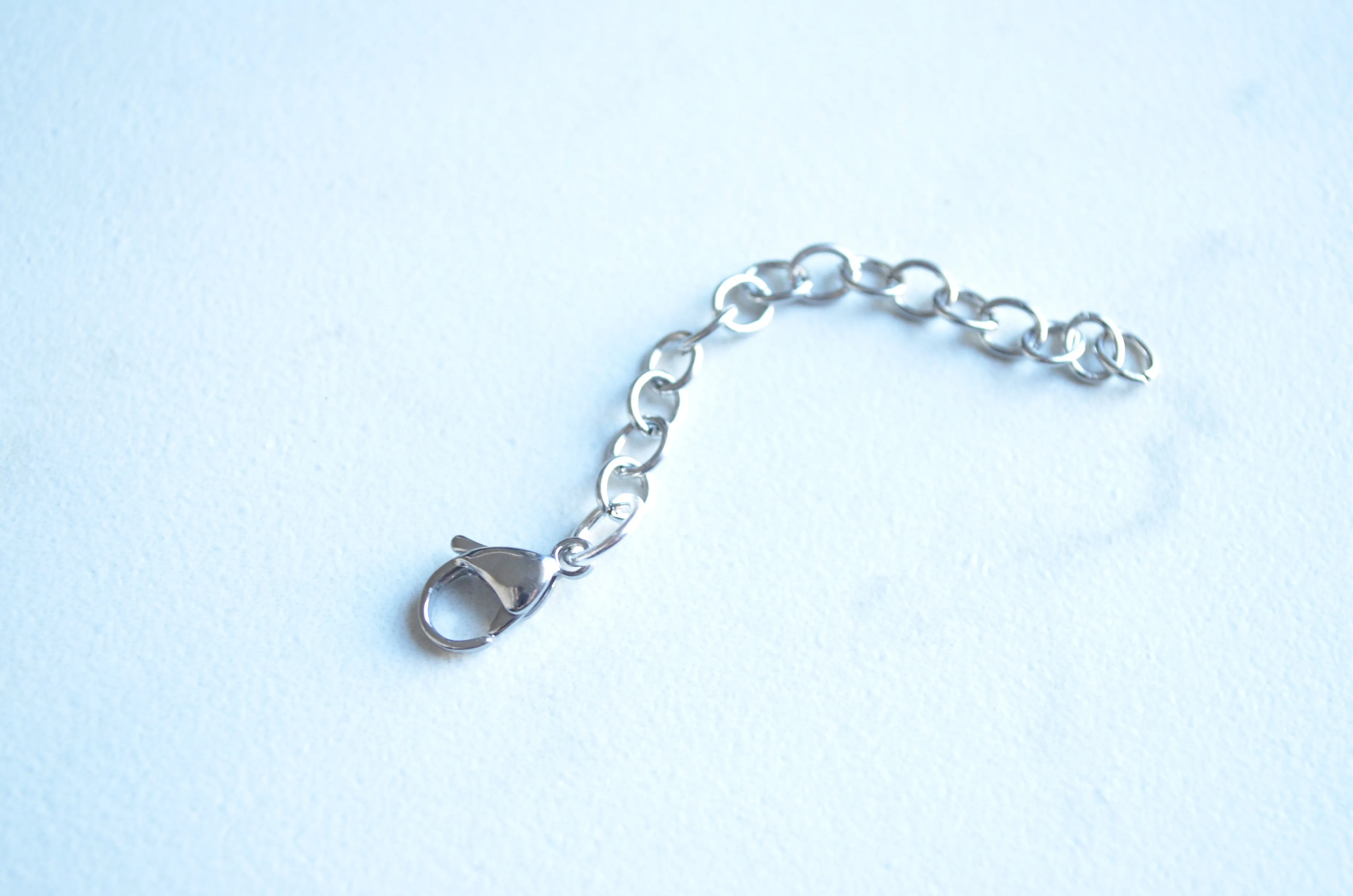 Silver Gold Extender Chain, Necklace Lengthener, Necklace Extender, Lobster Claw Clasp Extension