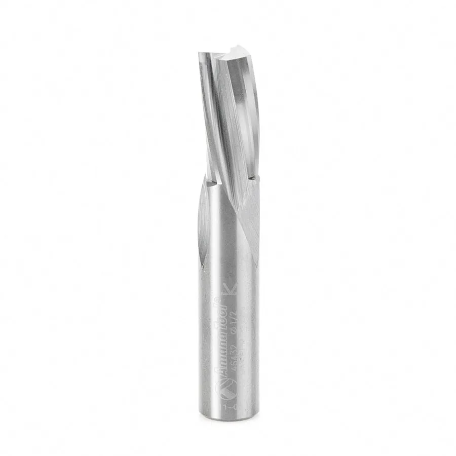 Slow Spiral Flute Plunge Router Bit | 1⁄2 Dia x 1" x 1⁄2 Shank | 46432 | 738685464328