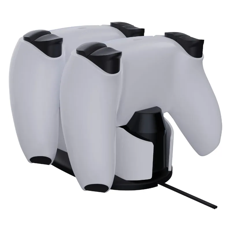 Sparkfox Playstation 5 Design Dual Charging Dock - White/Black