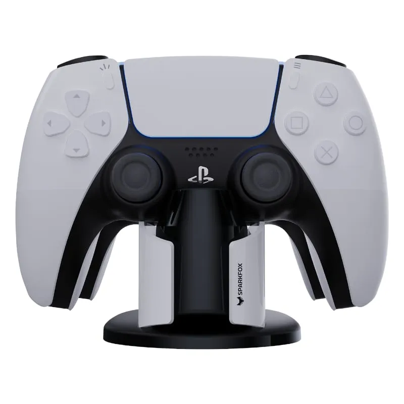 Sparkfox Playstation 5 Design Dual Charging Dock - White/Black