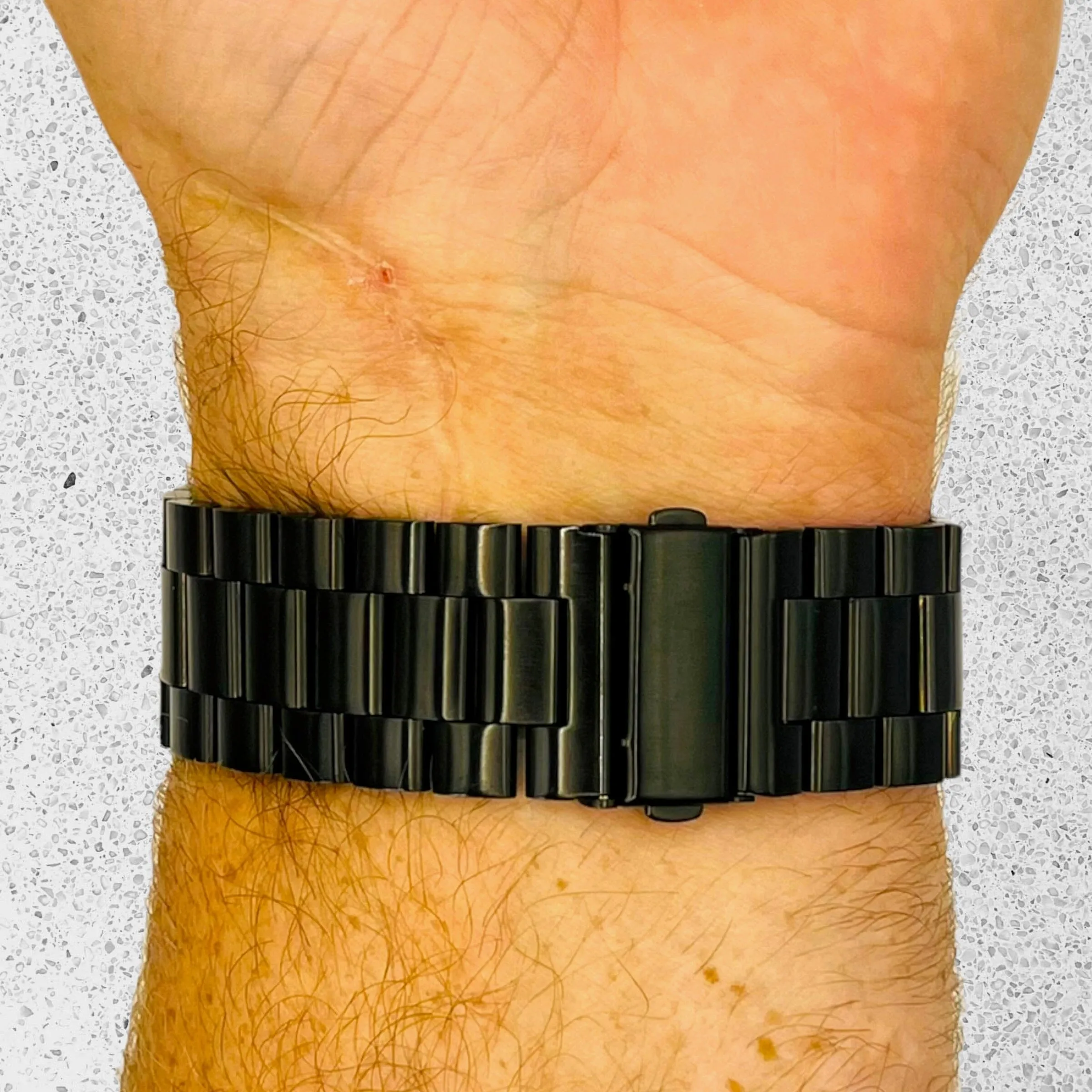 Stainless Steel Link Watch Strap Compatible with the Garmin Venu SQ 2