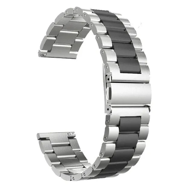 Stainless Steel Link Watch Strap Compatible with the Garmin Venu SQ 2