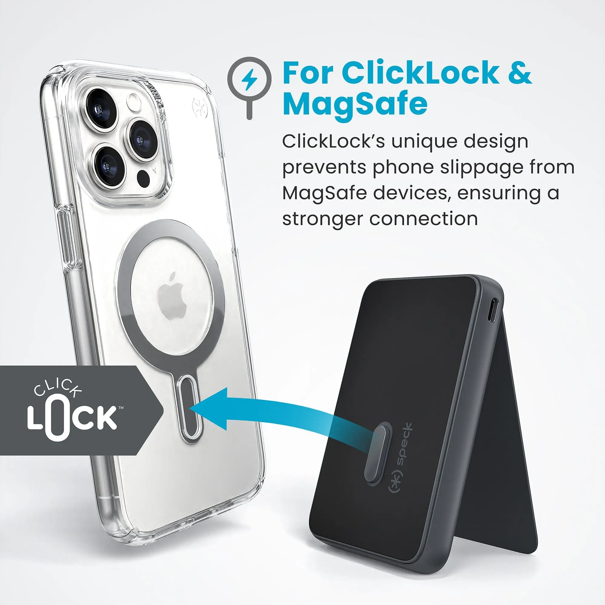 StandyBank Portable Wireless Charger for MagSafe with ClickLock