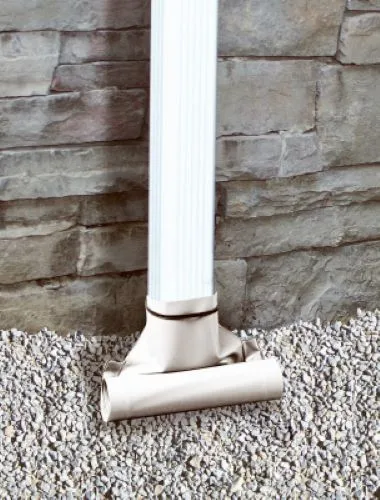 Thermwell DE46WH 46" White Roll Out / Roll Up Automatic Downspout Extenders - Quantity of 12