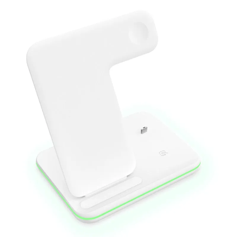 Three-in-one Wireless Charger 15W Fast Charging Vertical Stand