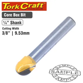 TORK CRAFT ROUTER BIT CORE BOX 3/8' CKP802