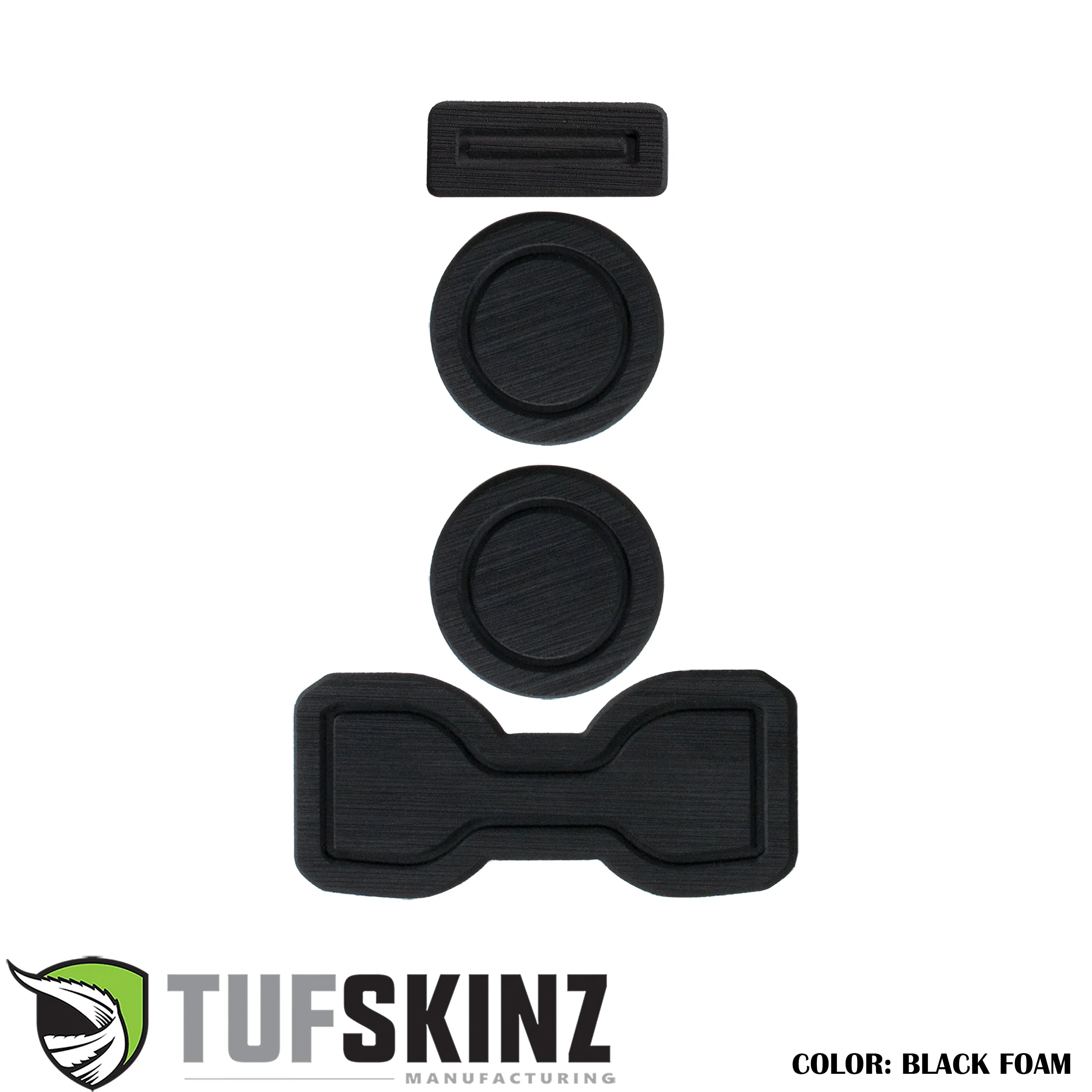 Tufskinz FOAM Cup Holder Inserts(Manual/QI Charger) Inserts for Toyota Tacoma (2016-2023)