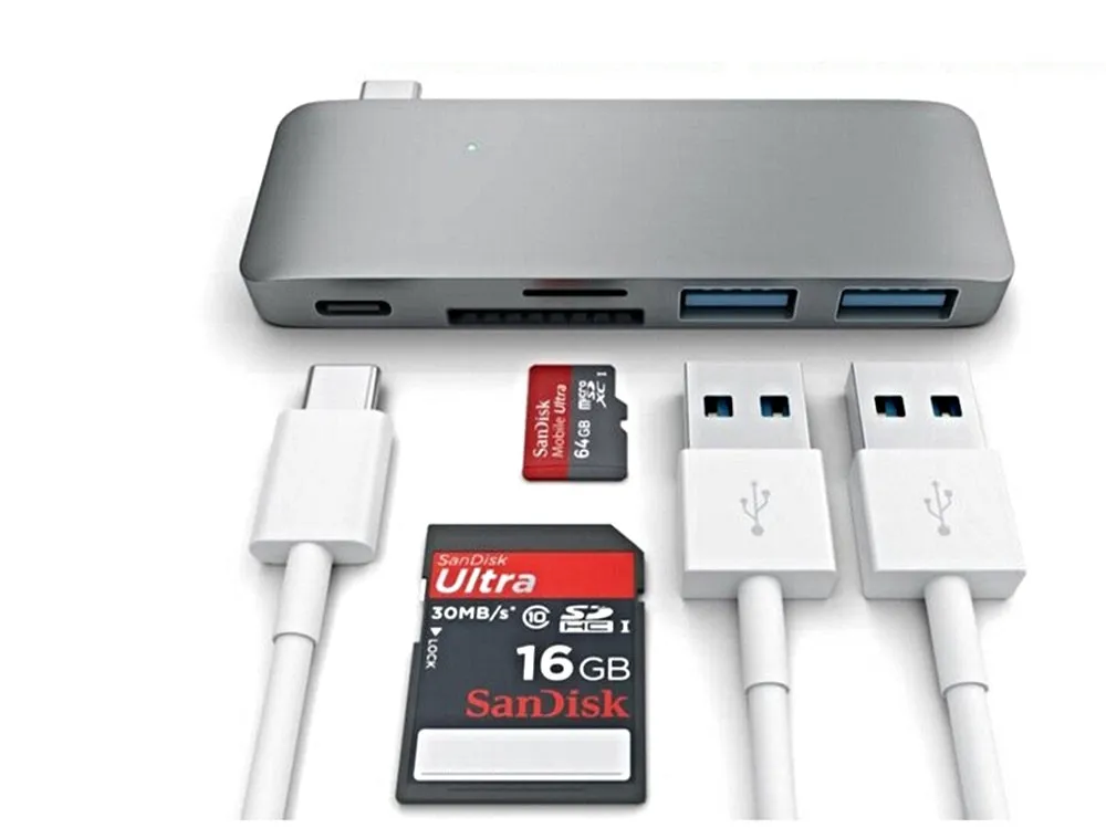 Type C Hub Usb C Card Reader