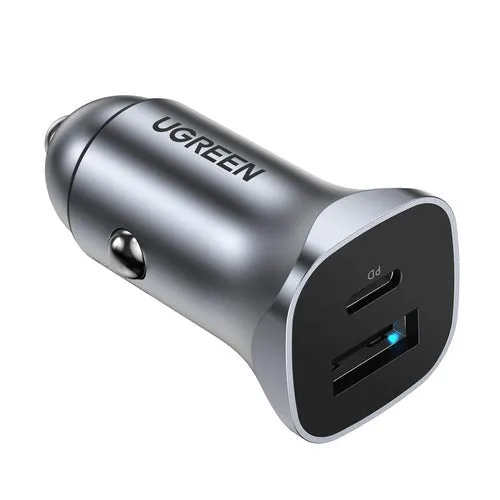 UGREEN PD 30W   SCP 22.5W USB C / USB A Universal Fast Charging Car Charger for Powered Car Accessories, Electronics, Laptop, Mobile Phone / Smartphones, Tablet, Gadgets | 40858