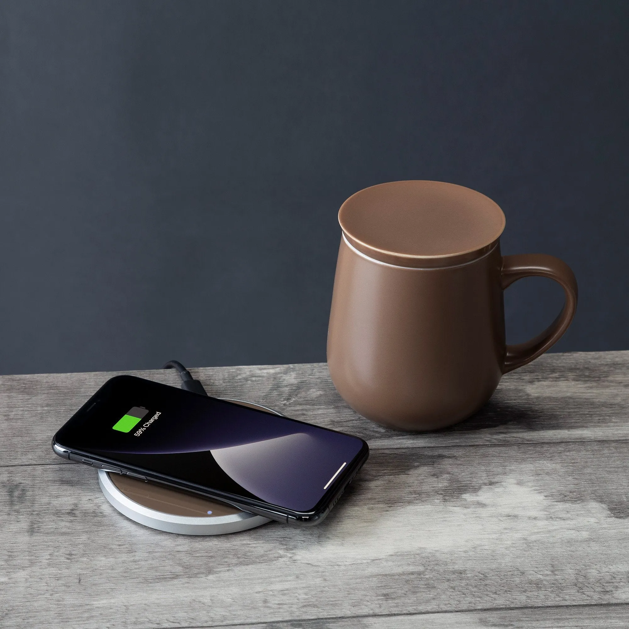 Ui Self-Heating Ceramic Mug & Wireless Charger