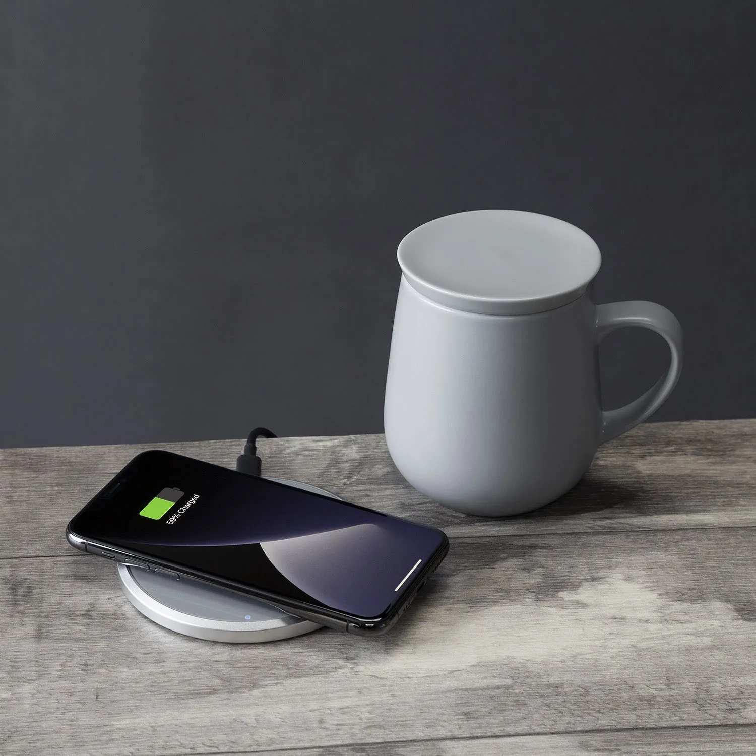 Ui Self-Heating Ceramic Mug & Wireless Charger