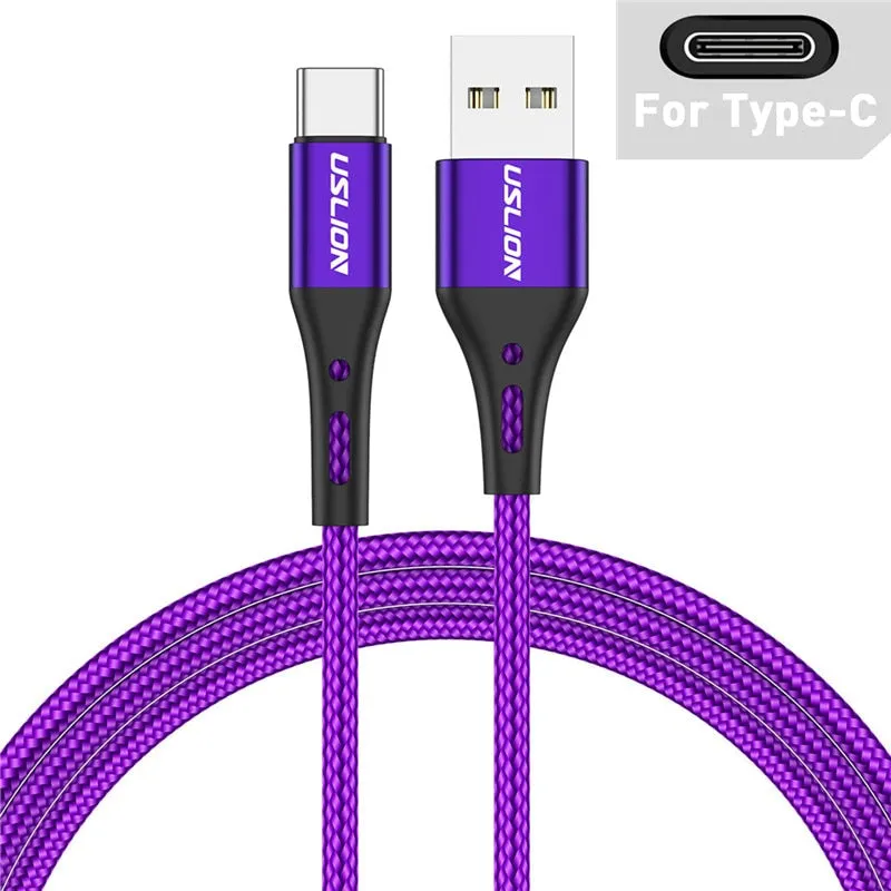 USB Type-C Cable Wire Fast Charging 3A