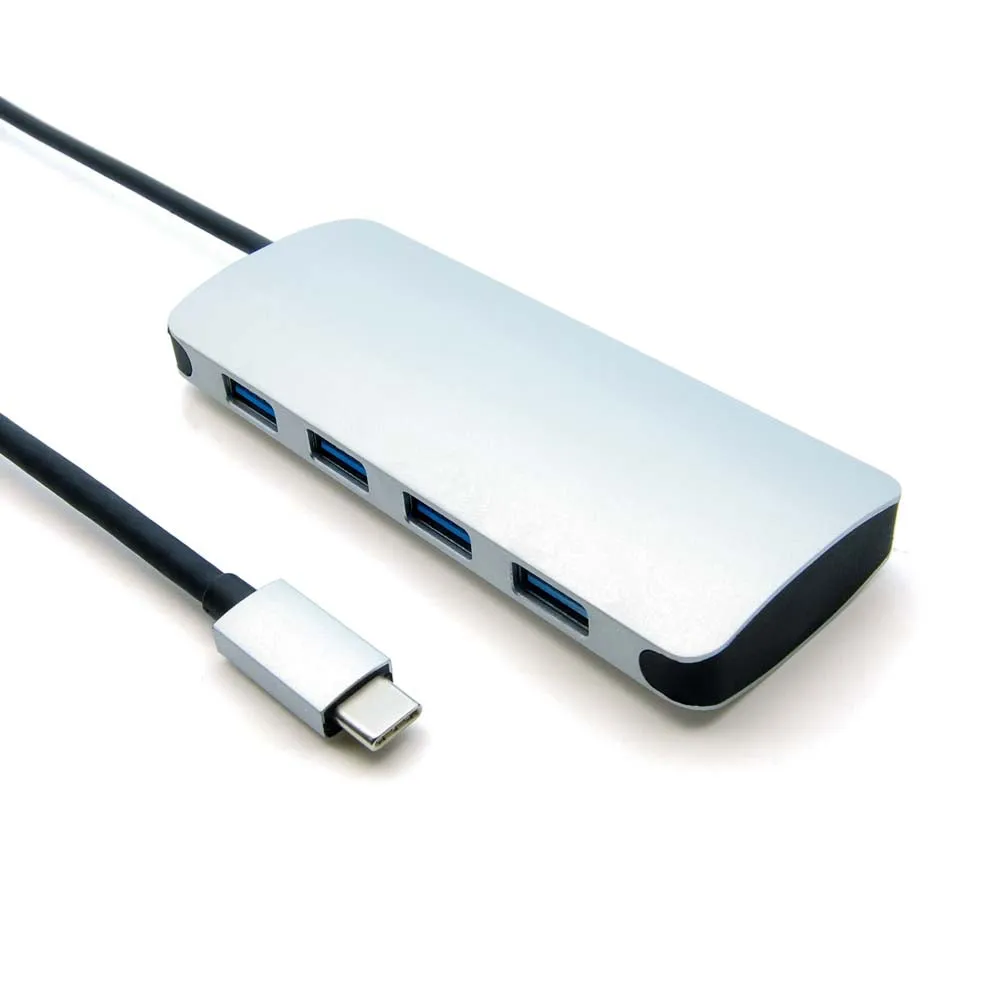 USB Type C Male to USB3.0*4 Port Hub