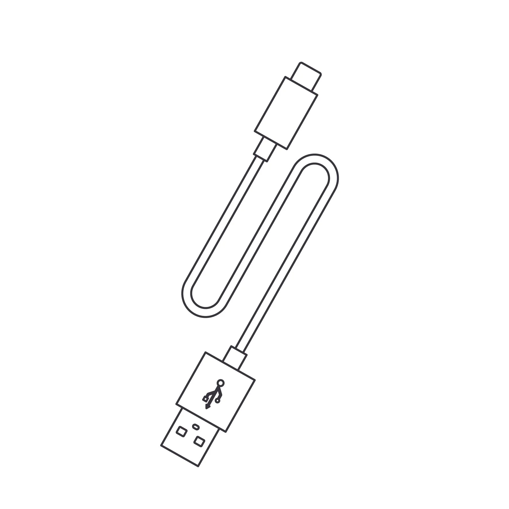 USB type C to type A cable