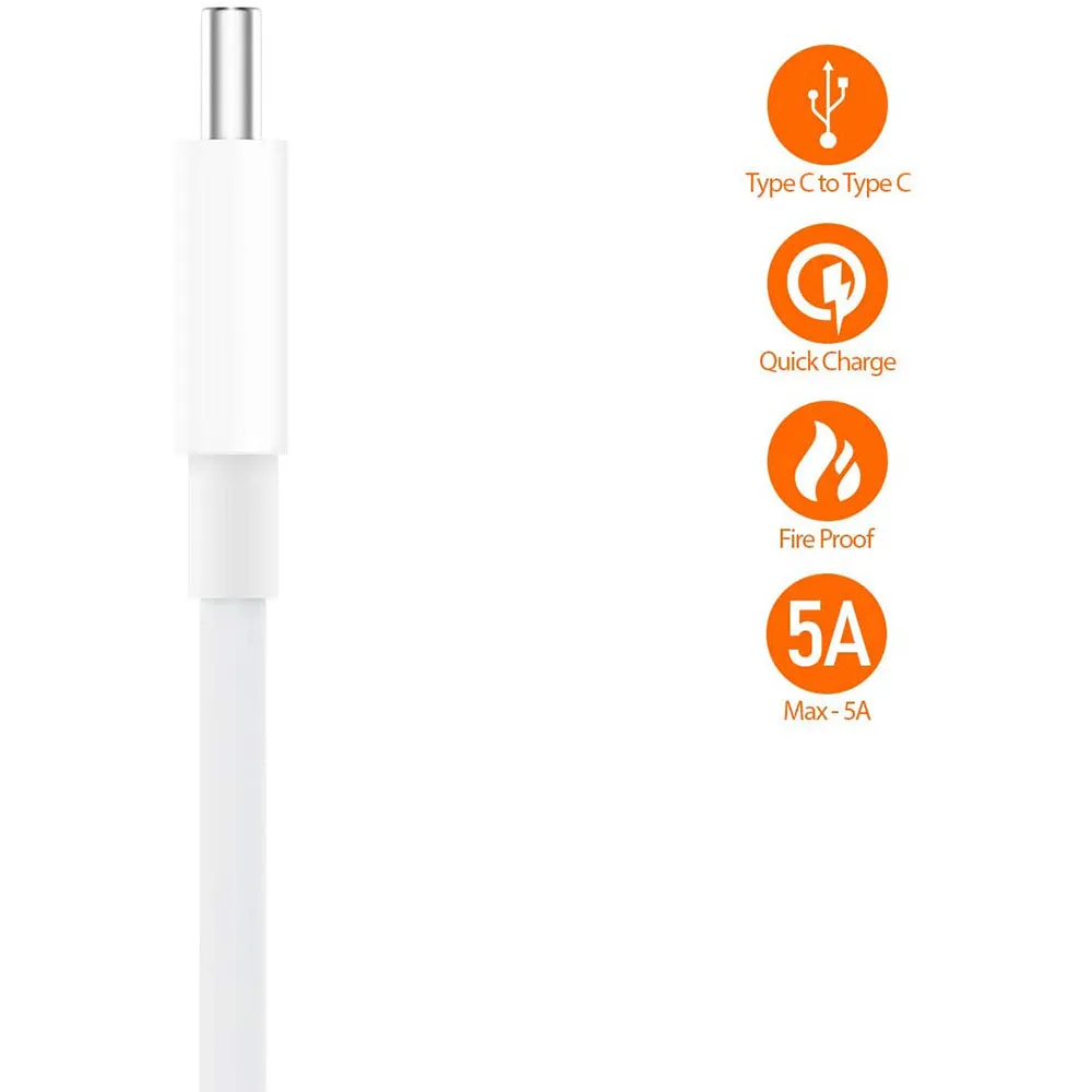 USB Type-C to Type-C Cable 150cm Data and Charging Cable For MacBook, notebook & USB-C Devices