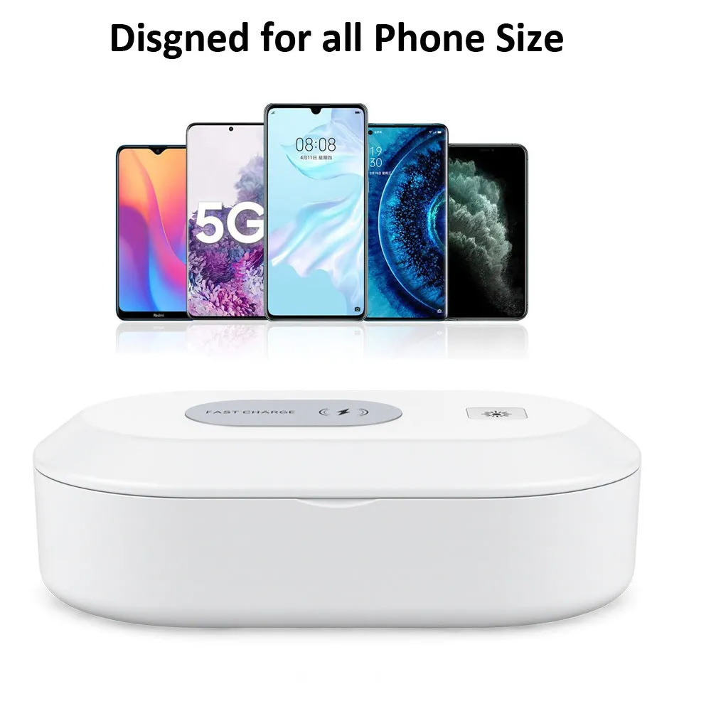 UV Light Phone Sterilizer & Mobile Phone Wireless Charging Box