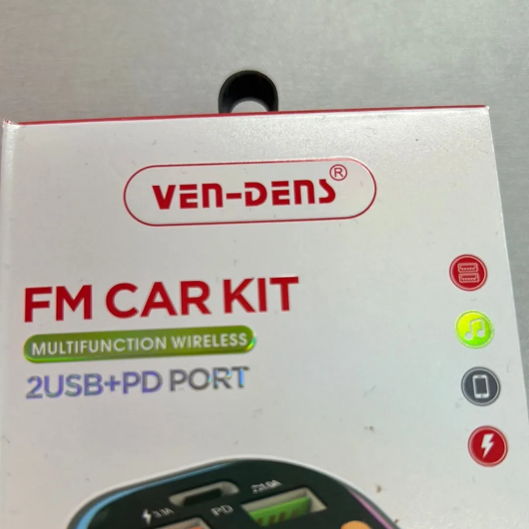 VEN-DENS FM Car Kit   3 Power Adapters