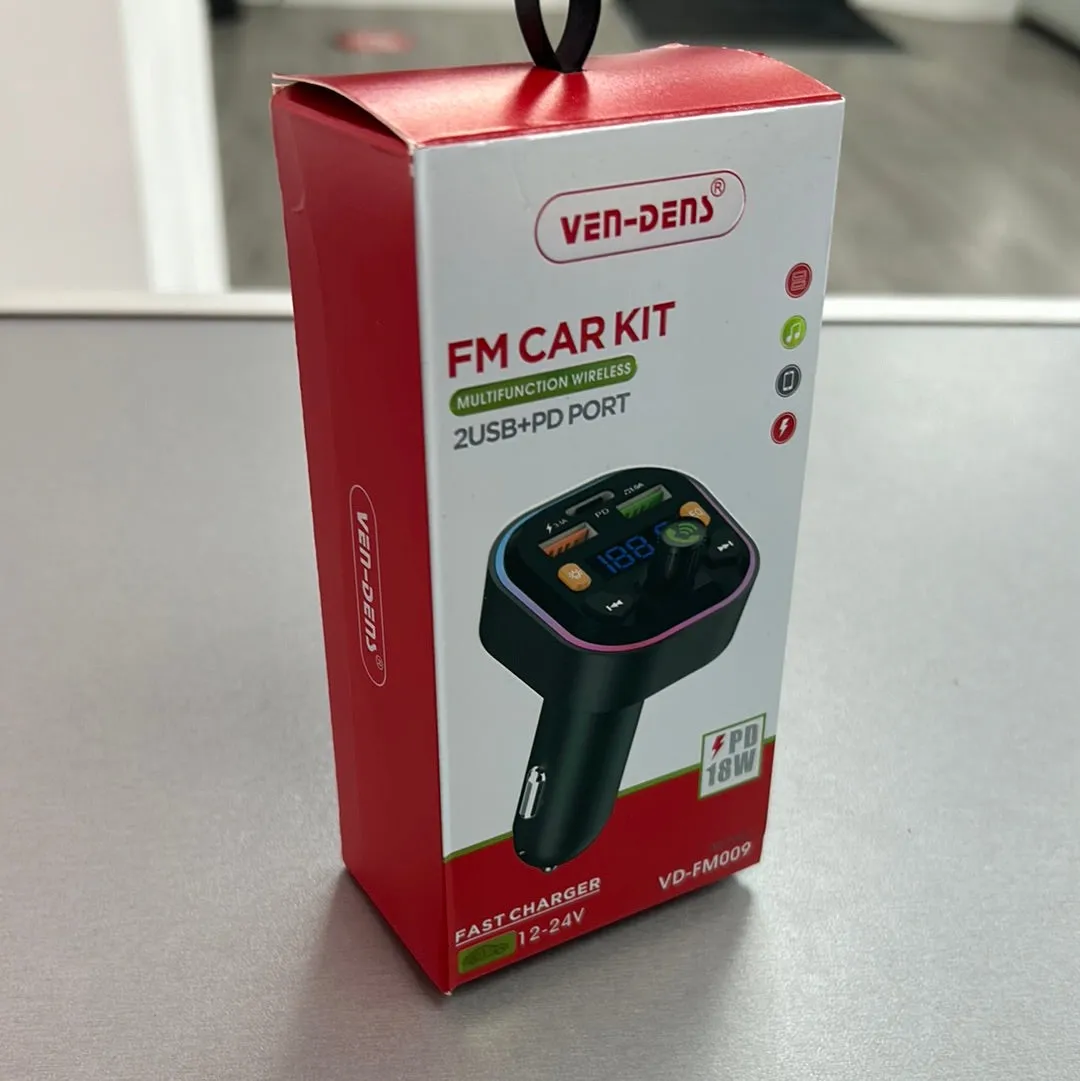 VEN-DENS FM Car Kit   3 Power Adapters