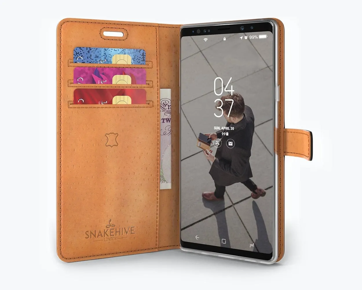 Vintage Two Tone Leather Wallet - Samsung Galaxy Note 9