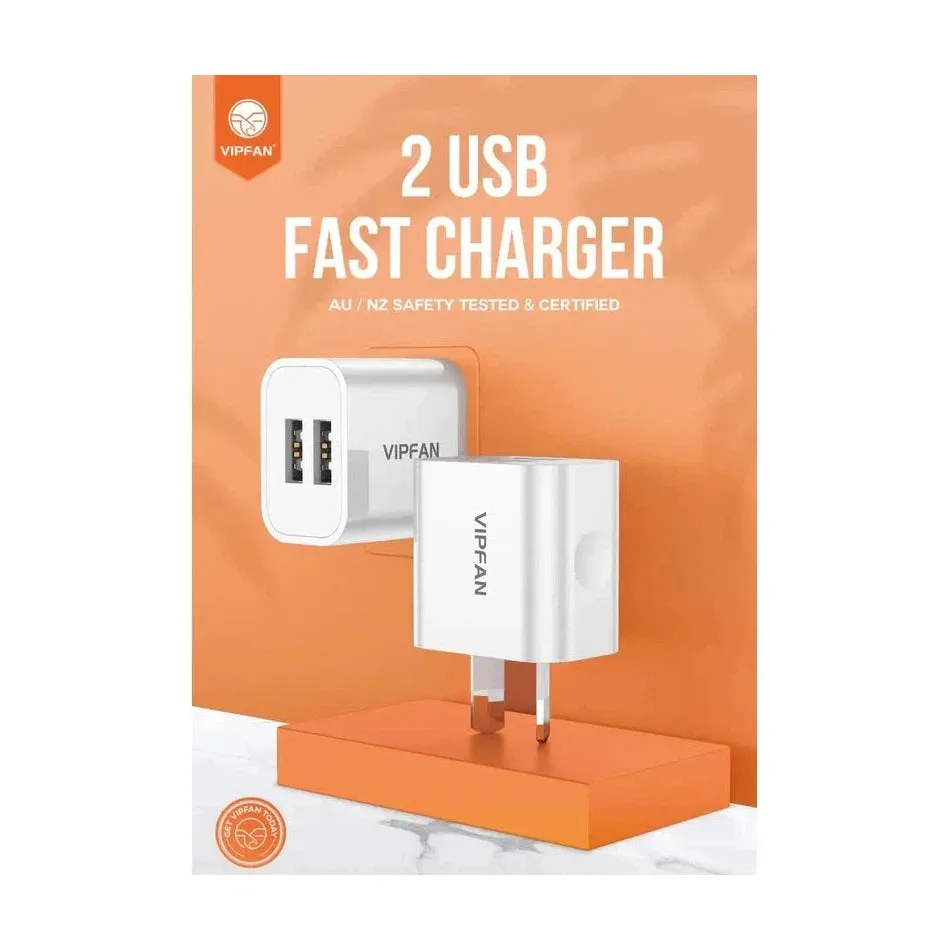 Vipfan AU1 10W 2USB-A Fast Charger adapter