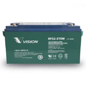 Vision - HF12-370 - HIGH RATE 10 YR BATTERY 12V HF12370