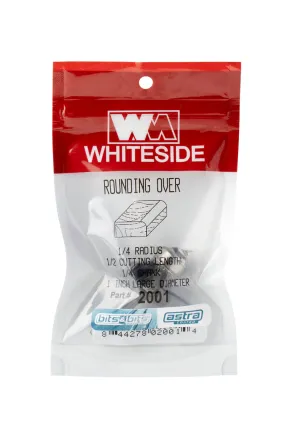 Whiteside 2001 Roundover Bit 1/4″ Radius x 1/4″ Shank *Astra Coated*