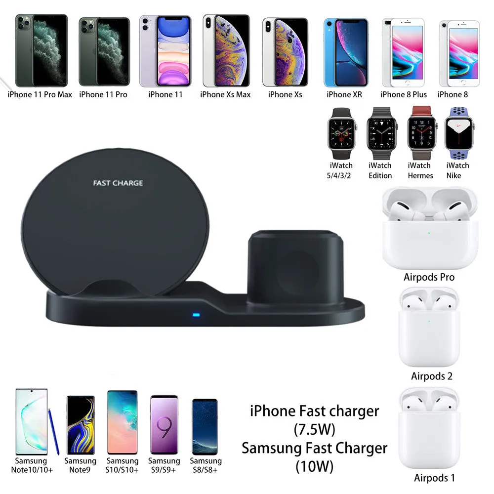 Wireless 3-in-1 Apple Charging Dock