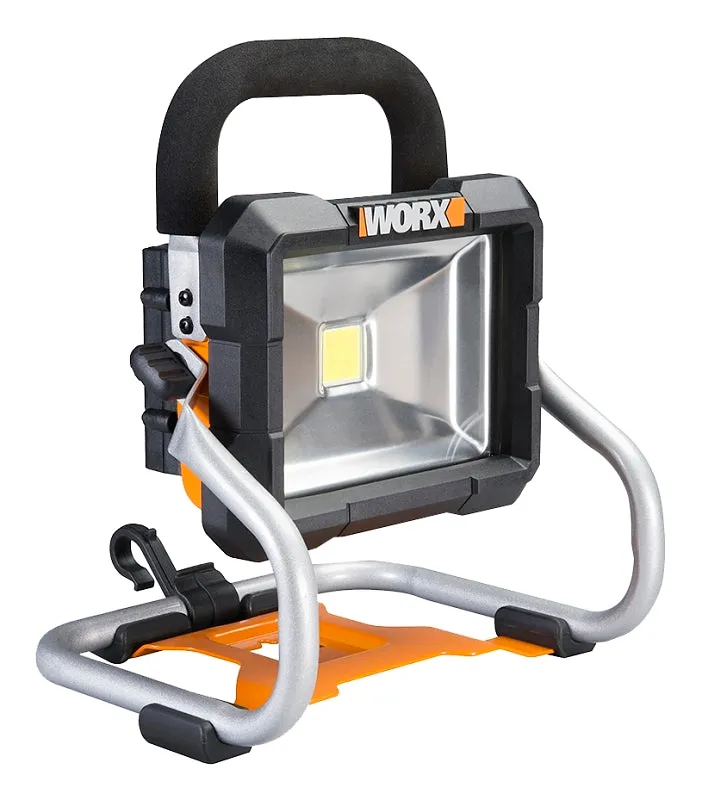 WORX WX026L Work Light, 20 V, Lithium-Ion Battery, LED Lamp, 1500 Lumens :EA: QUANTITY: 1