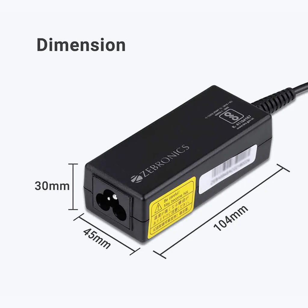 Zeb-LA481718565H 65W 18.5V Laptop Adapter with 4.8x1.7mm Connectors